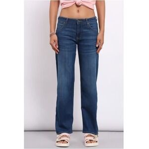 Lee Women's Indigo Jane Straight Fit Mid Rise Jeans NWT Size 2 Medium